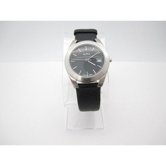 Women's Alfex Swiss Made Quartz WR Analog 35mm Dial Causal Round Watch (F101) - Picture 5 of 10